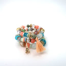 Eiffel Tower Charm Ball Bracelet BR2521-45 (12PC)