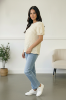 Ivory Textured Blouse