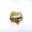 Elephant N Hamsa Charm Ball Bracelet BR2521-62 (12PC)