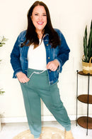 Ash Jade Knit Front Seam Sweatpants (Open Pack)