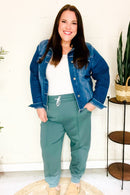 Ash Jade Knit Front Seam Sweatpants (Open Pack)