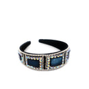 Multi Square Stone Vintage Styled Headband HB1012-28 (12PC)