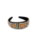 Multi Square Stone Vintage Styled Headband HB1012-28 (12PC)