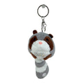 Raccoon Plush Stone  Key Chain TY612-10 (12PC)
