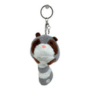 Raccoon Plush Stone  Key Chain TY612-10 (12PC)