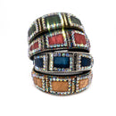 Multi Square Stone Vintage Styled Headband HB1012-28 (12PC)