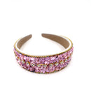 Color Stone Decor Headband HB21029-21 (12PC)