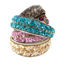 Color Stone Decor Headband HB21029-21 (12PC)