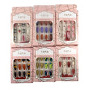 Multi Design Almond Fake Nail Set SS1112-40 (12PC)