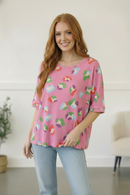 Animal Print Design Top