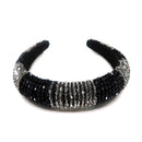 Multi Crystal Stripe Pattern Headband HB1201 (12PC)