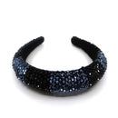Multi Crystal Stripe Pattern Headband HB1201 (12PC)