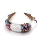 Multi Crystal Stripe Pattern Headband HB1201 (12PC)