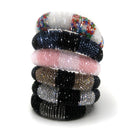 Multi Crystal Stripe Pattern Headband HB1201 (12PC)