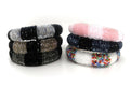 Multi Crystal Stripe Pattern Headband HB1201 (12PC)