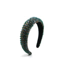 Multi Crystal Beaded Headband HB1202-3 (12PC)