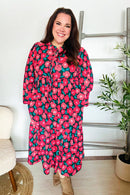 Look Adorable Ribbon Bow Tie Babydoll Tiered Maxi Dress (Open Pack)