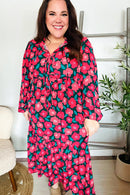 Look Adorable Ribbon Bow Tie Babydoll Tiered Maxi Dress (Open Pack)