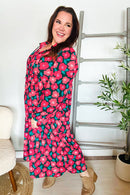 Look Adorable Ribbon Bow Tie Babydoll Tiered Maxi Dress (Open Pack)