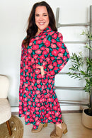 Look Adorable Ribbon Bow Tie Babydoll Tiered Maxi Dress (Open Pack)