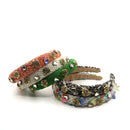 Crystal N Rose Decor Tweed Headband HB1226-15 (12PC)