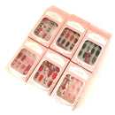 Multi Design Almond Fake Nail Set SS1112-35 (12PC)