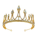 Crystal Tiara Crown CR1030-18 (3PC)