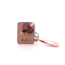 Flower Decor Good Luck Mirror Key Chain KC3222-34 (12PC)
