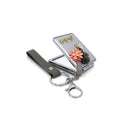 Flower Decor Good Luck Mirror Key Chain KC3222-34 (12PC)