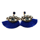 Evil Eye Tassel Earring ER904-16 (12PCS)