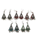Color Stone Rhombus Earring ER904-24 (12PC)