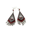 Color Stone Rhombus Earring ER904-24 (12PC)