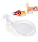 Plastic Party Plate with Cup Holder 11.75"