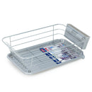 Dish Rack & Tray Set Grey