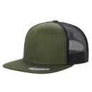 6FTM - 6 Panel Flat Bill Mesh