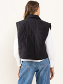 WOMEN'S BUTTON CLOSURE FRONT POCKETS VEST