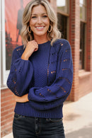 Blue Skies Crochet Pullover (Open Pack)