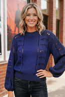Blue Skies Crochet Pullover (Open Pack)