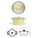 IH Stock Pot 20cm Lemon Meringue (KP963243)