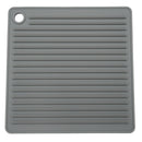 CLEAR Silicone Trivet Pot Mat Square Grey/Pink (KT000592)