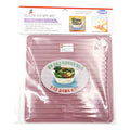 CLEAR Silicone Trivet Pot Mat Square Grey/Pink (KT000592)