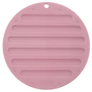 CLEAR Silicone Trivet Pot Mat Round Grey/Pink (KT000622)