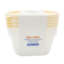COOK&LOCK Quick Rice Container Set ? 500ml x 5 BPA-Free Pieces