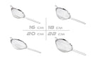 K. Stainless Steel Strainer with Handle 20cm (KT480042)