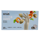 ORUN Nitrile Poly Gloves Large ? 20 Pcs Disposable, Powder-Free Gloves