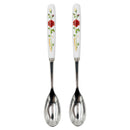 AT Gold Rose Tea Spoon 2pcs ? Luxury Gold Finish