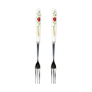 AT Gold Rose Tea Fork 2pcs ? Luxury Gold Finish