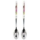 Multi Royal Rose Tea Spoon 2pcs ? Elegant Floral Design