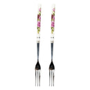 Multi Royal Rose Tea Fork 2pcs ? Elegant Floral Design
