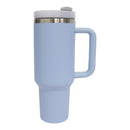 40oz Stainless Steel Tumbler With Handle, Straw, Lid CP4417-1 (6pc)